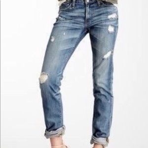 AG Premier Skinny Straight Distressed Jeans 26R